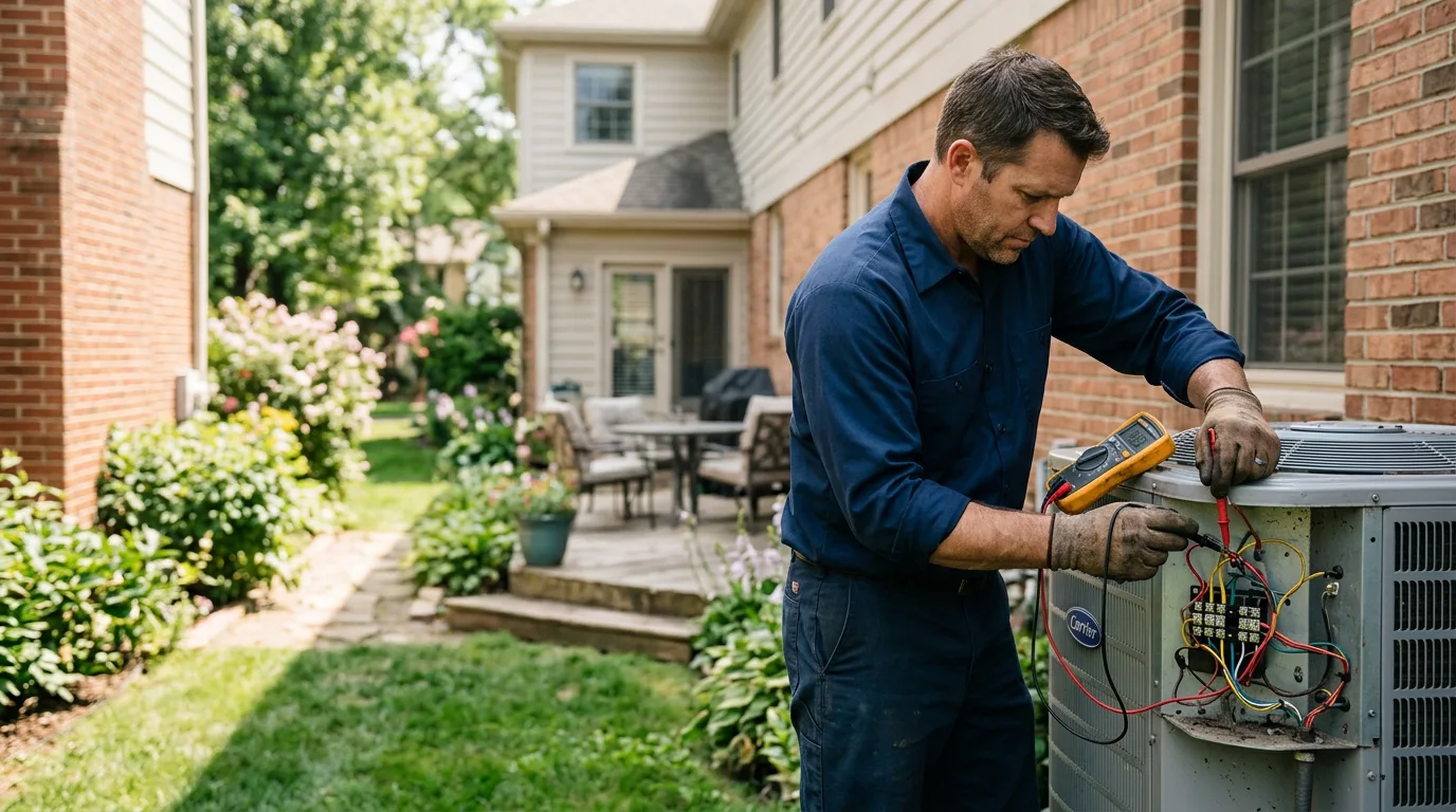 HVAC technician working near Verona, ND